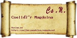 Csellár Magdolna névjegykártya